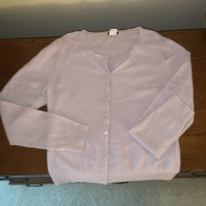 Lavender Wool/Cashmere Cardigan
